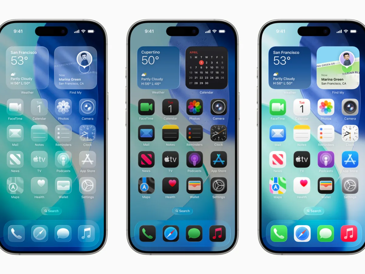 iOS 26 Public Beta Home Screen Alternates