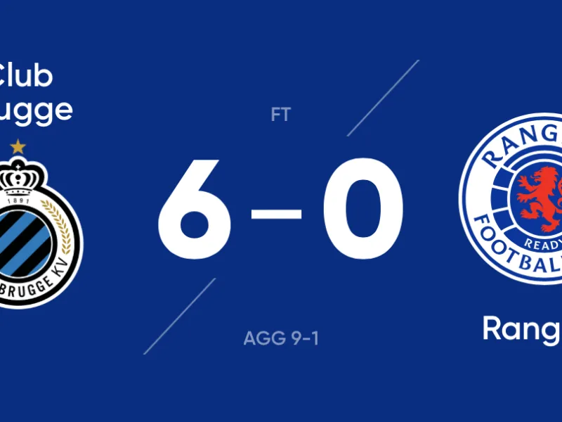 Club Brugge 6-0 Rangers